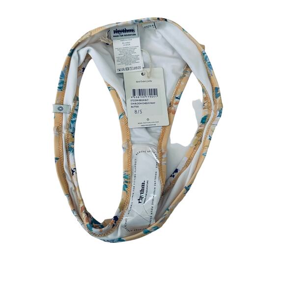 Free People Rhythm Oia Bloom Floral Watercolor Cheeky Bikini Bottoms Size Small - Picture 7 of 11